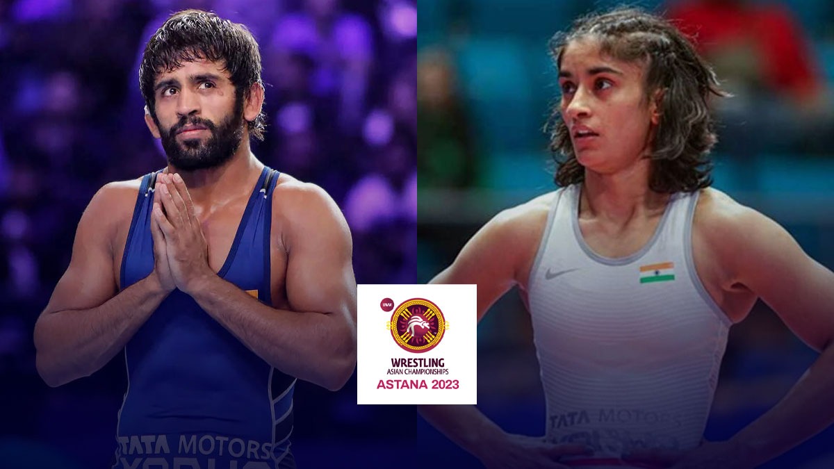 Wrestling Asian Championships Bajrang Punia, Vinesh Phogat hit mat for