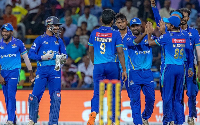 SS vs BT LIVE Score, Salem Spartans, Ba11sy Trichy, TNPL 2023, Tamil Nadu Premier League 2023, NPR College Ground