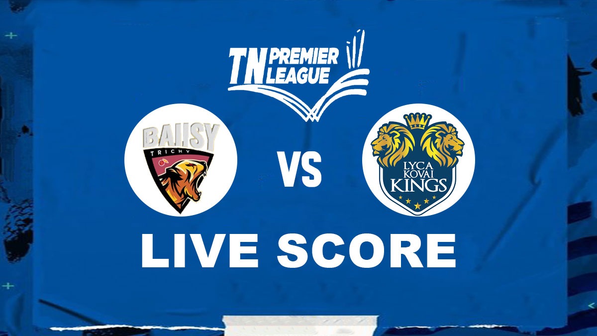 BT vs LKK LIVE Score: Ba11sy Trichy to face Lyca Kovai Kings in match number 12 of the Tamil Nadu Premier League 2023 (TNPL 2023).
