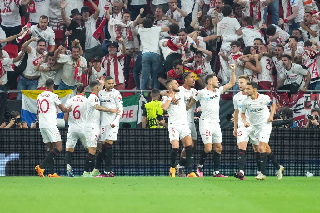 Sevilla vs Roma: Sevilla win their seventh Europa League title, defeating Roma 4-1 on penalties, with Gonzalo Montiel scoring the game-winning penalty