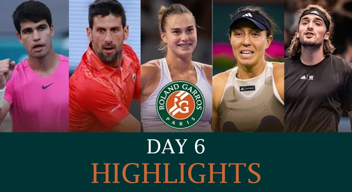 French Open Highlights Carlos Alcaraz, Novak Djokovic clinch straight set wins in 3rd round
