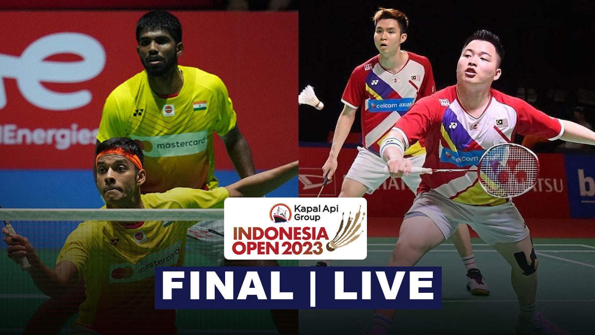 Indonesia Open Live: Chirag-Satwik vs Chia-Yik Live Streaming jam 1 siang di Final