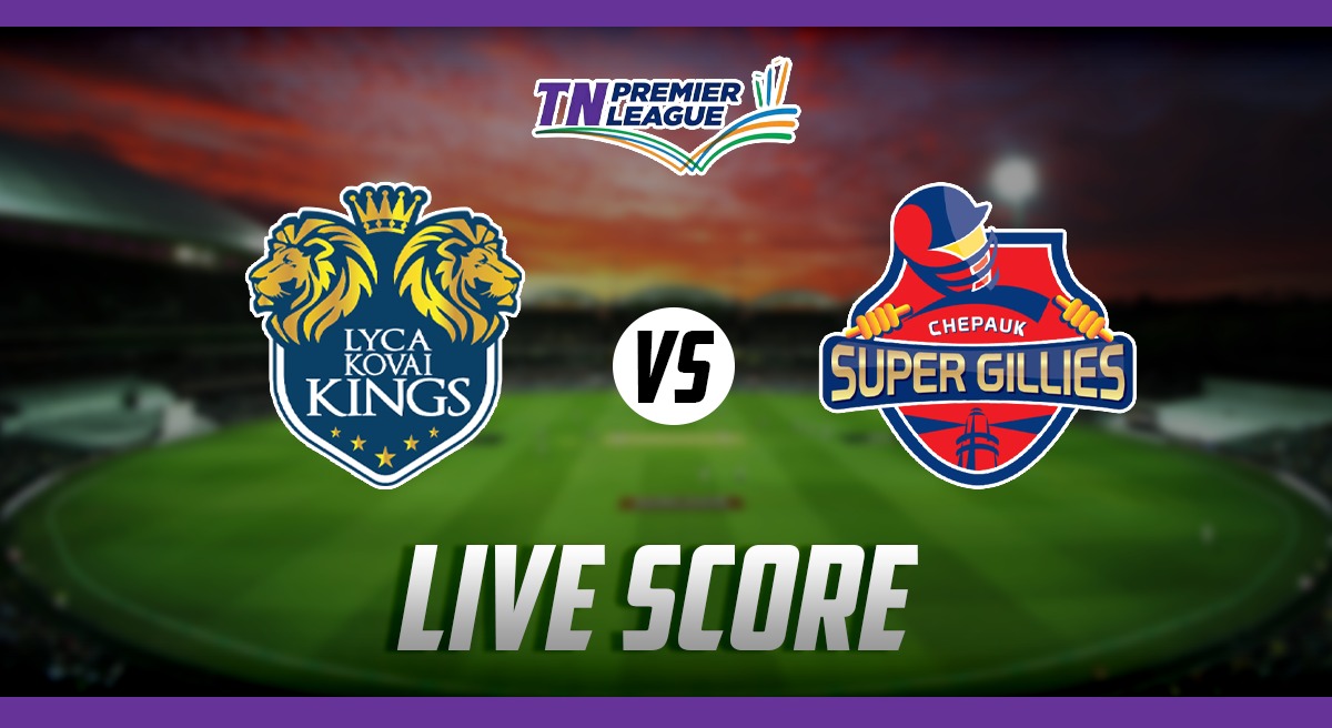 LKK vs CSG LIVE Score: Lyca Kovai Kings take on Chepauk Super Gillies in TNPL 2023, Follow LIVE