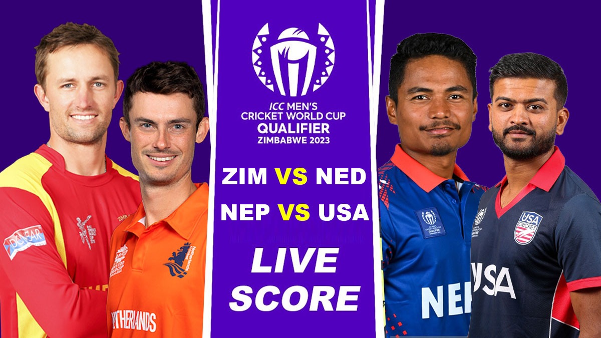 WC 2023 Qualifiers LIVE: World Cup Qualifiers in full swing, Zimbabwe vs Netherlands, Nepal vs USA - Follow Live
