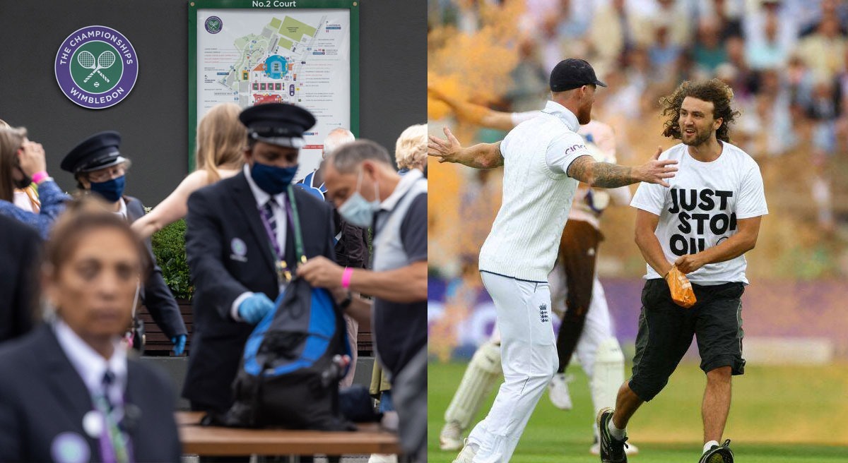 Sau khi những người biểu tình làm gián đoạn Bài kiểm tra tro bụi lần thứ 2, Câu lạc bộ quần vợt sân cỏ toàn nước Anh (AELTC) đã quyết định tăng cường an ninh cho Wimbledon 2023.
