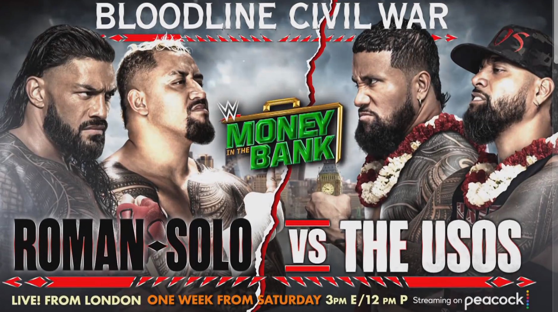 Roman Reigns and Solo Sikoa vs The Usos: Schedule, Preview, Prediction, Latest Betting Odds and More; Check Out WWE Money in the Bank 2023 Match Card