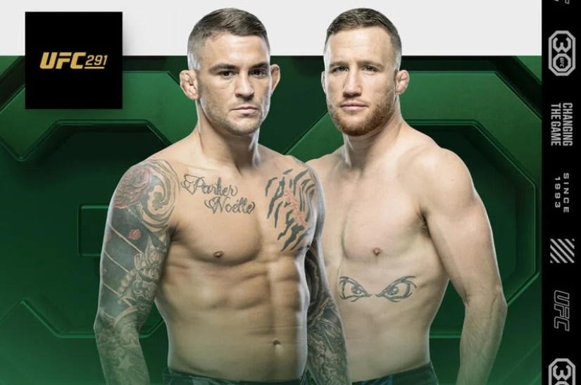 UFC 291 Dustin Poirier vs Justin Gaethje Age, Height, Record, Wins