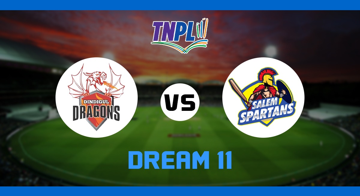 DD vs SS Dream11: Dindigul Dragons face Salem Spartans in the 26th match of the Tamil Nadu Premier League 2023 (TNPL 2023).