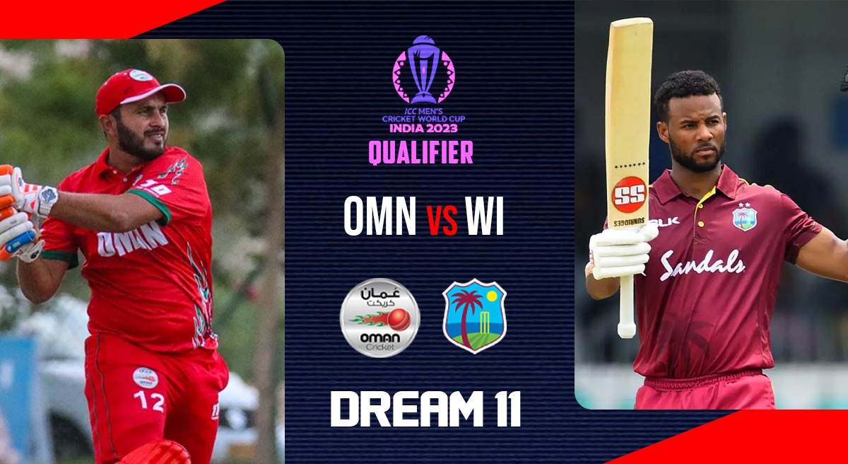 OMN vs WI Dream11: The two sides that have been eliminated from the World Cup 2023 will face each other in the 7th match of the Super Sixes.