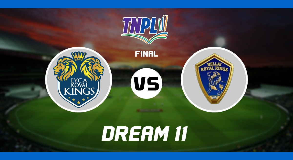 LKK vs NRK Dream11: The Lyca Kovai Kings will square off against the Nellai Royal Kings in the TNPL 2023 Final on Wednesday, July 12.