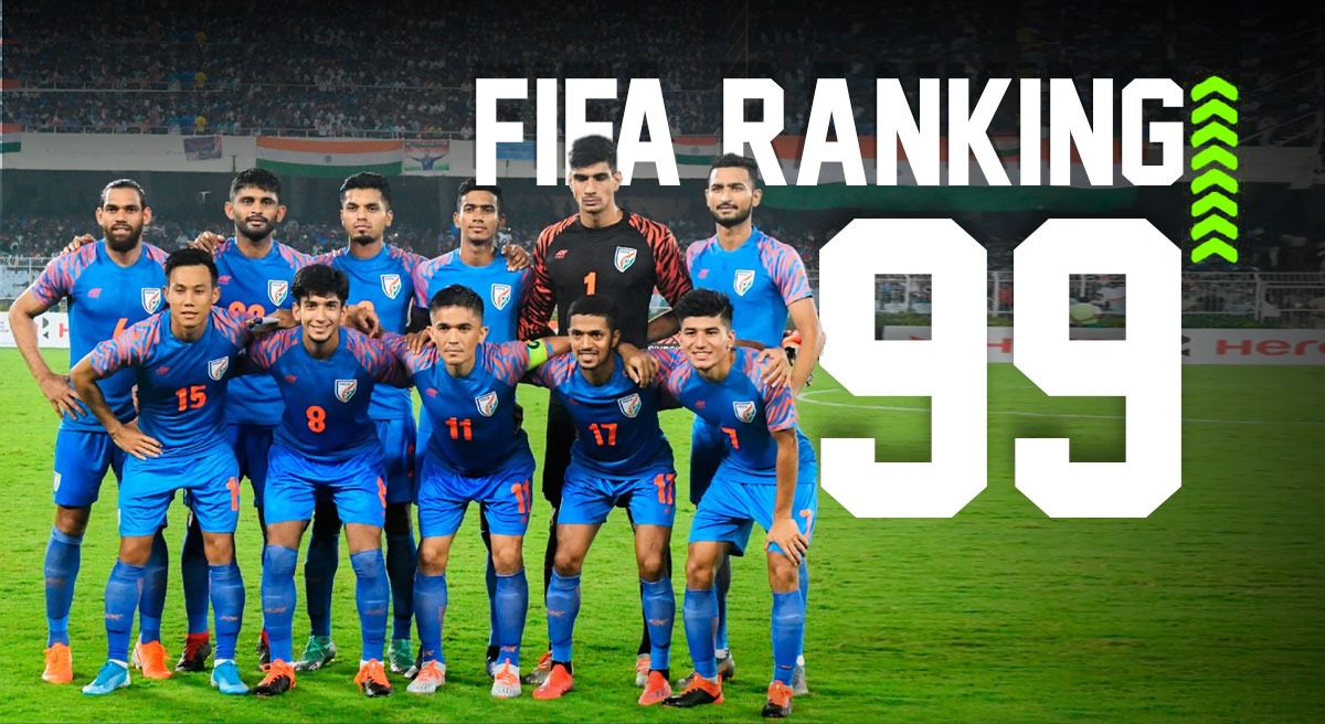 Indian football team attains best FIFA ranking in 21 years