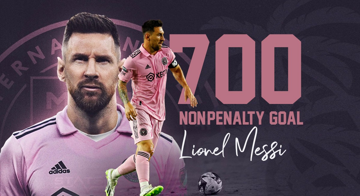 700 Nonpenalty GOALS MESSI only player to achieve the milestone