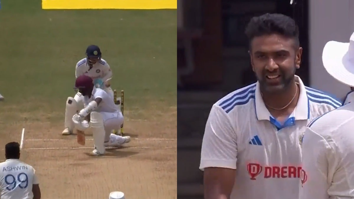 Ravichandran Ashwin came to India's rescue to claim a crucial wicket, He dispatched Kraigg Brathwaite with a gem of a delivery