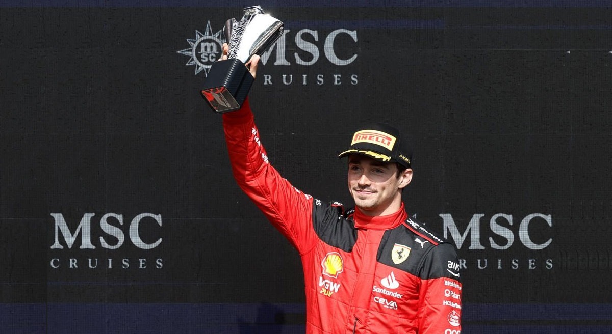 Ferrari's two drivers had contrasting fortunes at the Belgian GP 2023. Charles Leclerc finished third, while Carlos Sainz failed to finish.