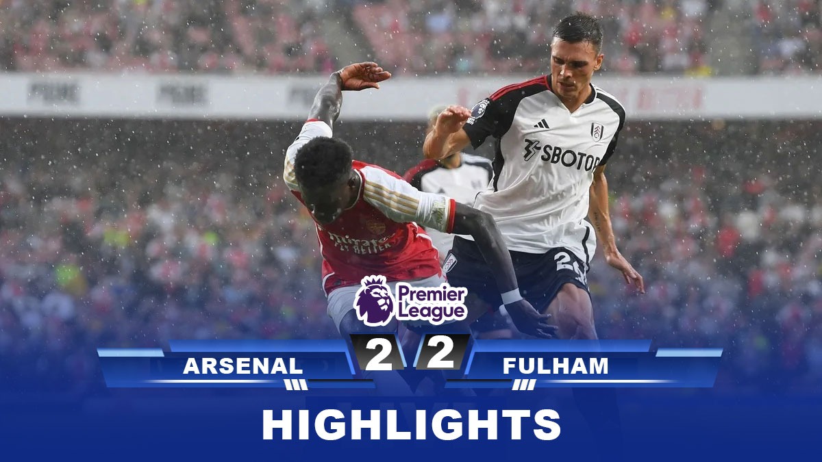 ARS 2-2 FUL Highlights Palhinhas late goal helps 10-man Fulham earn a point