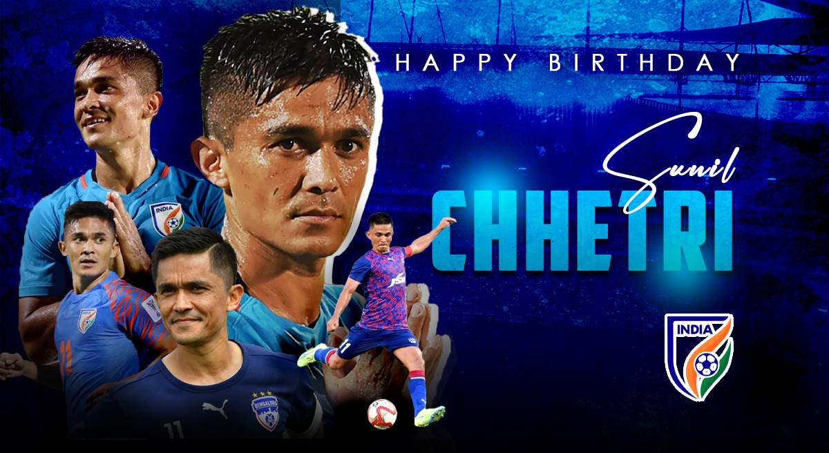 Indian Football Team captain Sunil Chhetri turns a year wiser