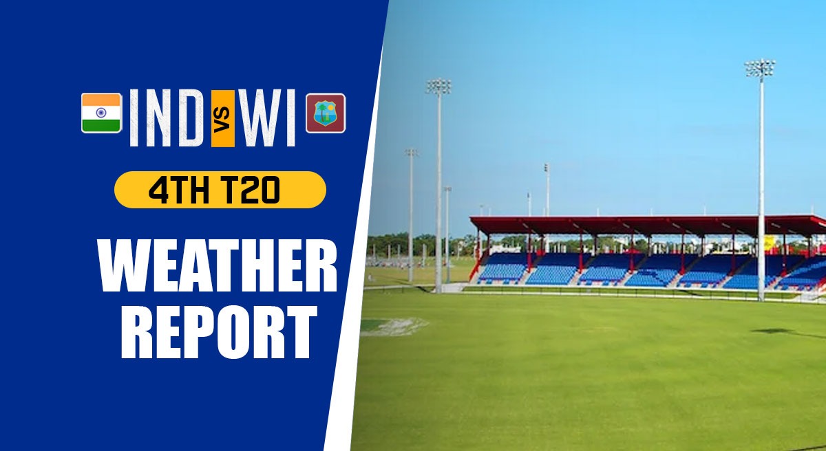 Lauderhill Weather Forecast: Rain threatens play in IND vs WI 4th T20I