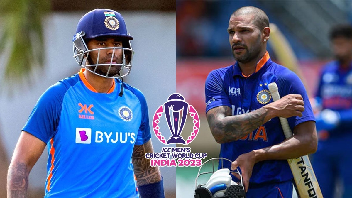 Shikhar Dhawan has placed his bets on Suryakumar Yadav to play at no 4 for the Indian Cricket Team at World Cup 2023