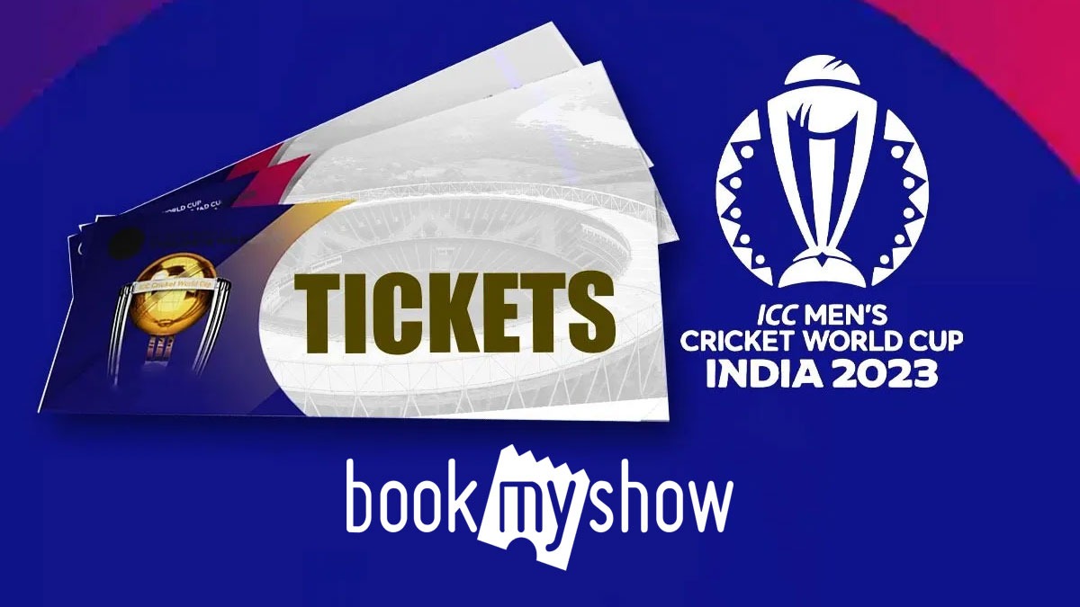 ICC and BCCI has selected BookMyShow as the official Ticket partner for the ICC World Cup 2023, ticket sales to start Soon
