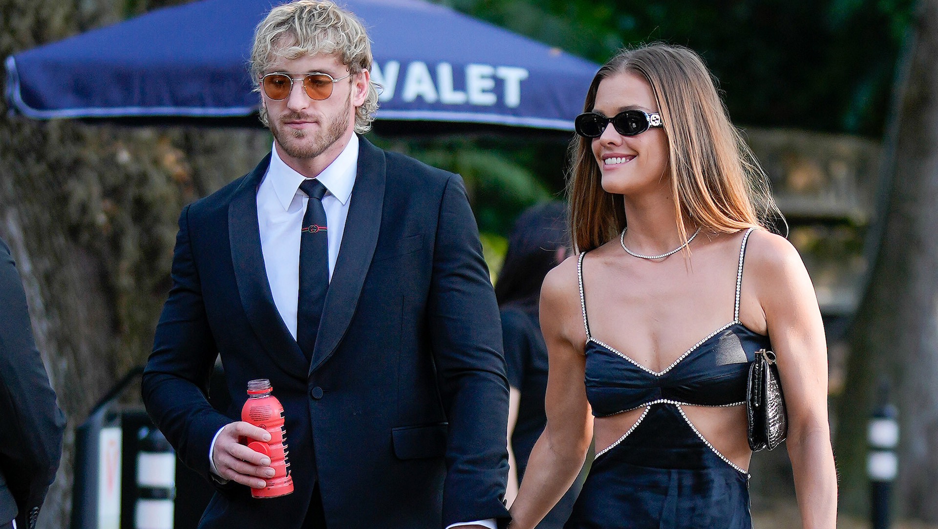 Logan Paul with fiancee Nina Agdal