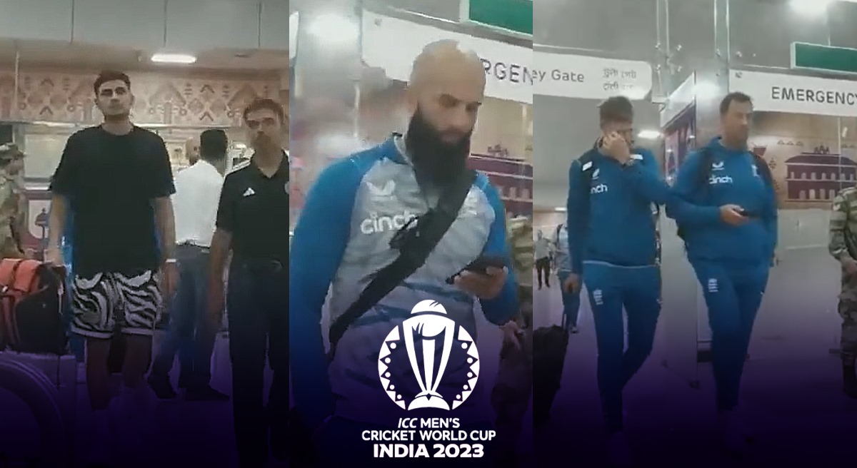 WATCH Shubman Gill arrives in Guwahati with England players like Ben Stokes, Jos Buttler ahead of IND vs ENG ODI World Cup warm-up match