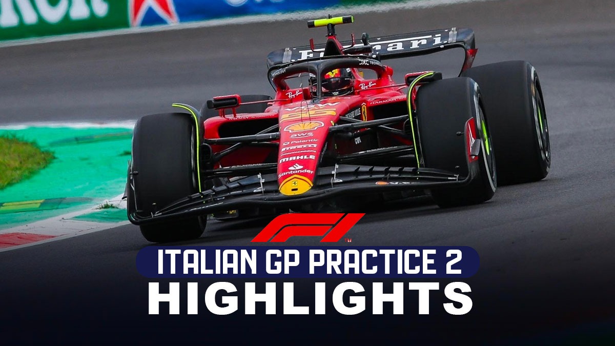 Italian GP FP2 Highlights Carlos Sainz celebrates birthday with lead in FP2