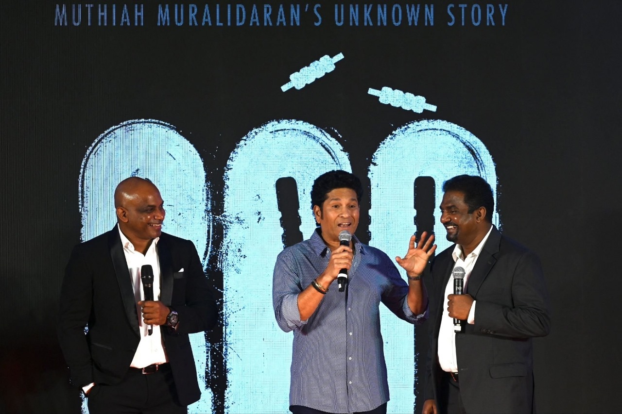 'Legends galore' Sachin Tendulkar, & Sanath Jayasuriya unveils biopic on Muttiah Muralitharan