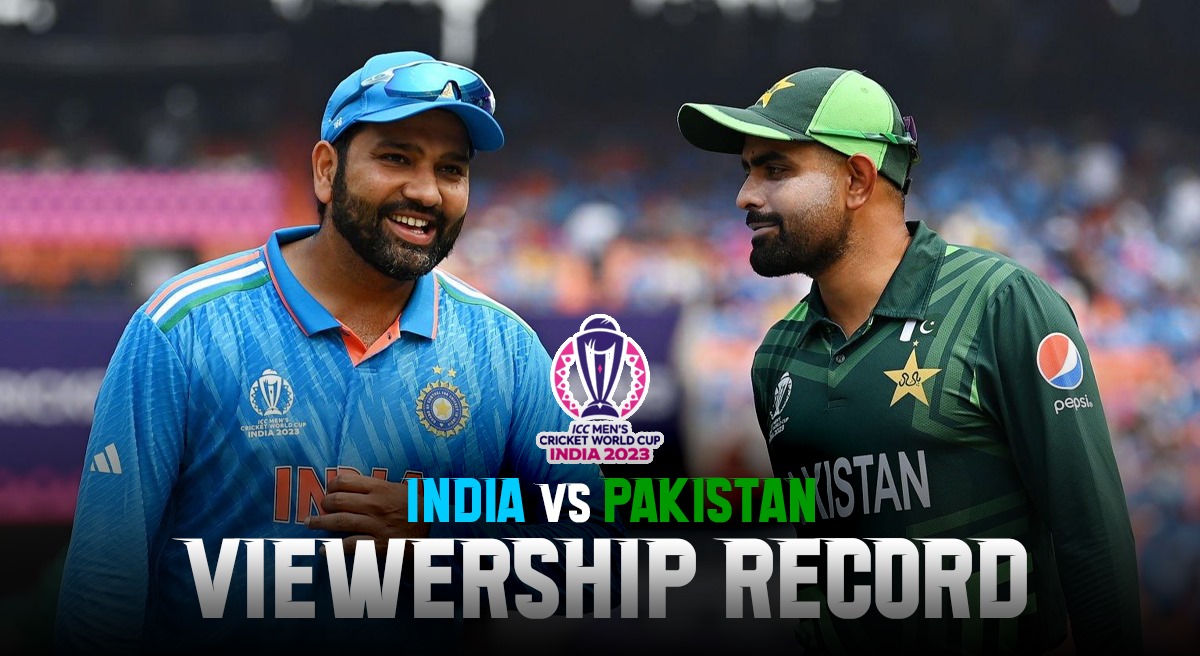 The IND vs PAK clash in World Cup 2023 has broken the online viewership record held by MS Dhoni's CSK against Hardik Pandya's GT in IPL 2023.