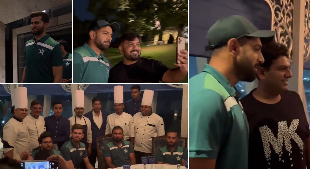 The Pakistan cricket team was showered with love as they decided to go to a team dinner ahead of their World Cup 2023 warm-up match.
