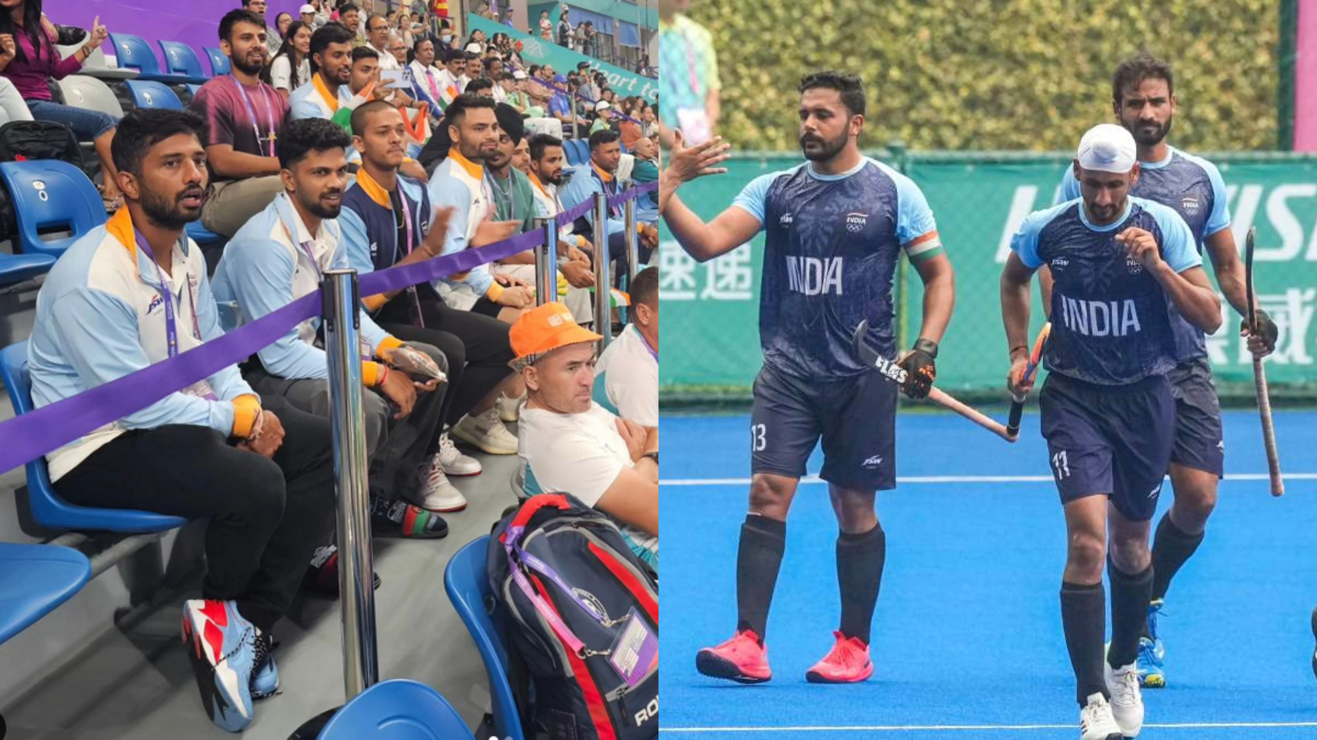 Ruturaj Gaikwad & Co witnesses India vs Pakistan Hockey match at Asian Games