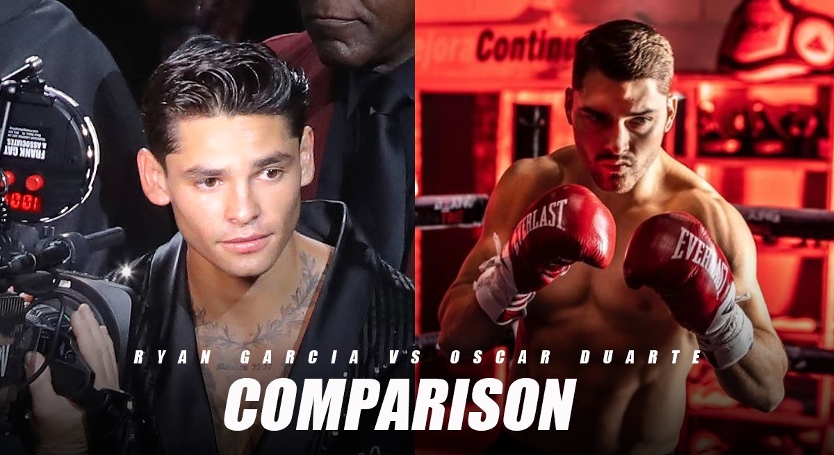Ryan Garcia vs Oscar Duarte Comparison- Records, Knockouts, Networth, and More