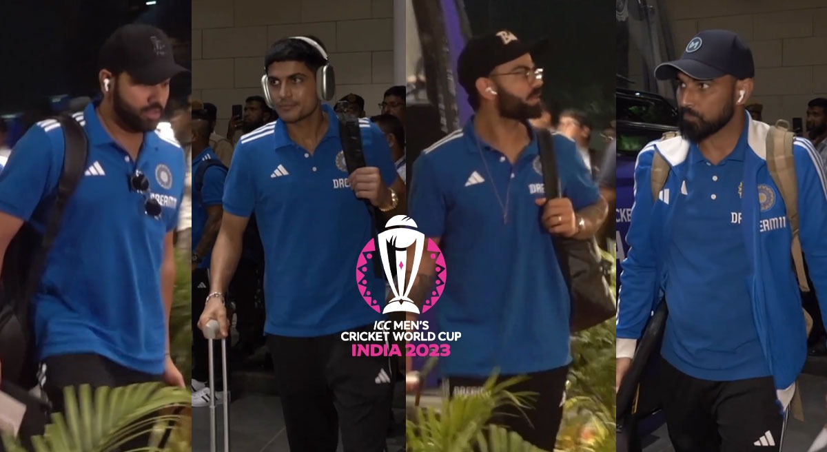 Indian Cricket team arrives in Ahmedabad for ICC Cricket World Cup 2023 final