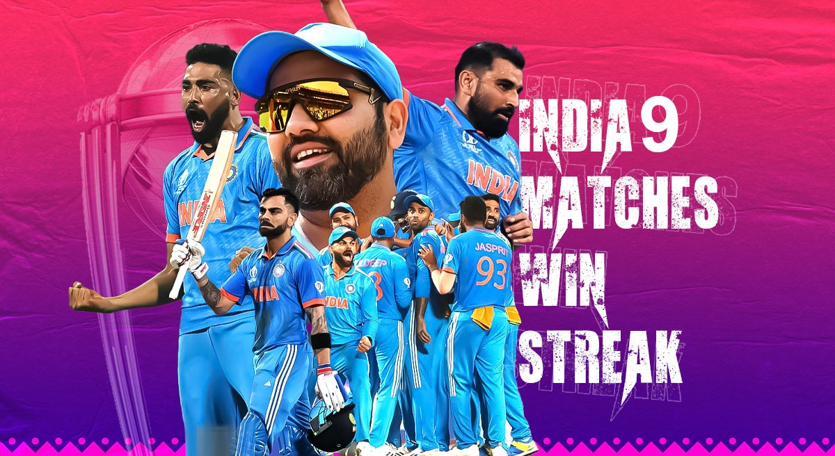 Rohit Sharma & Co break World Cup win streak, India Cricket Team dominate Cricket World Cup with 9 wins in 9 games
