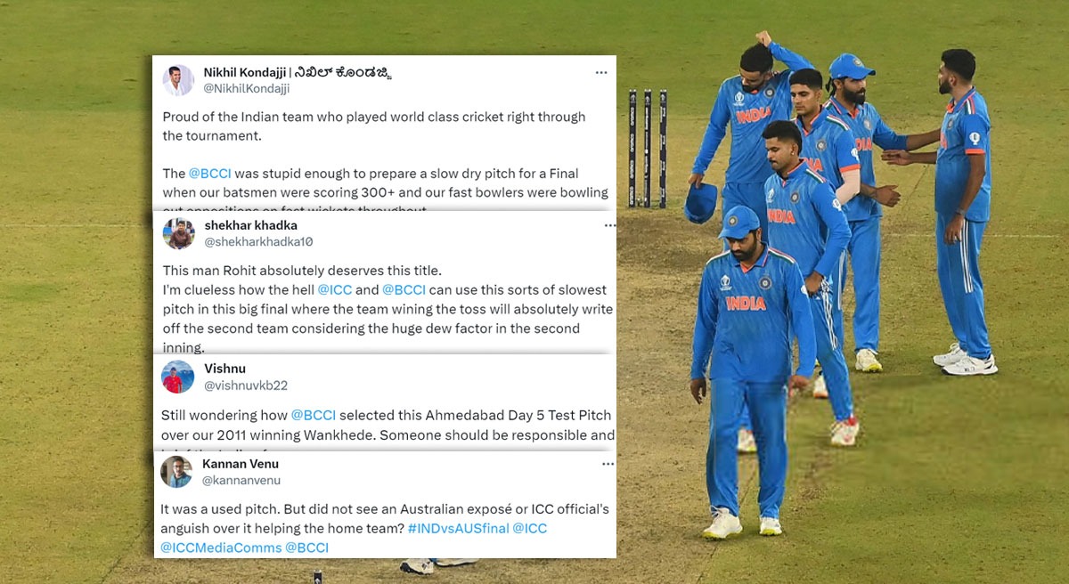 BCCI under heat for using 'slow, used pitch' for World Cup Final